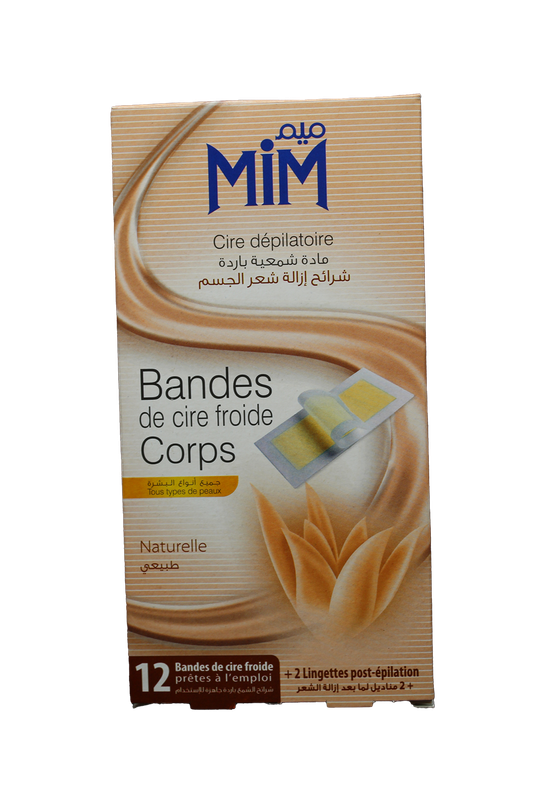 MIM BANDELETTE CORP NATUR 12P