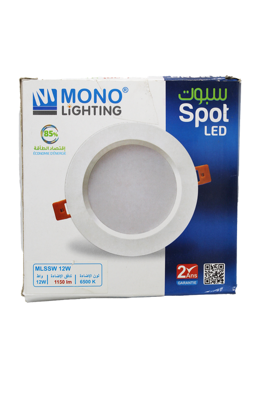 MONO SPOT SLIM WHITE 12W 6500K